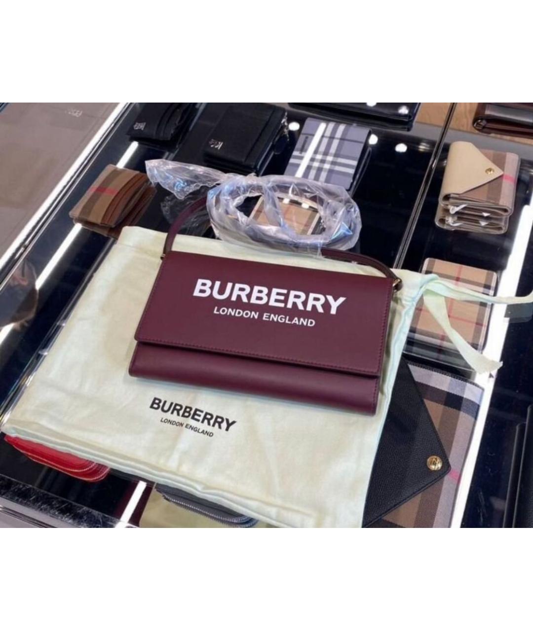 BURBERRY Кожаная сумка через плечо, фото 9