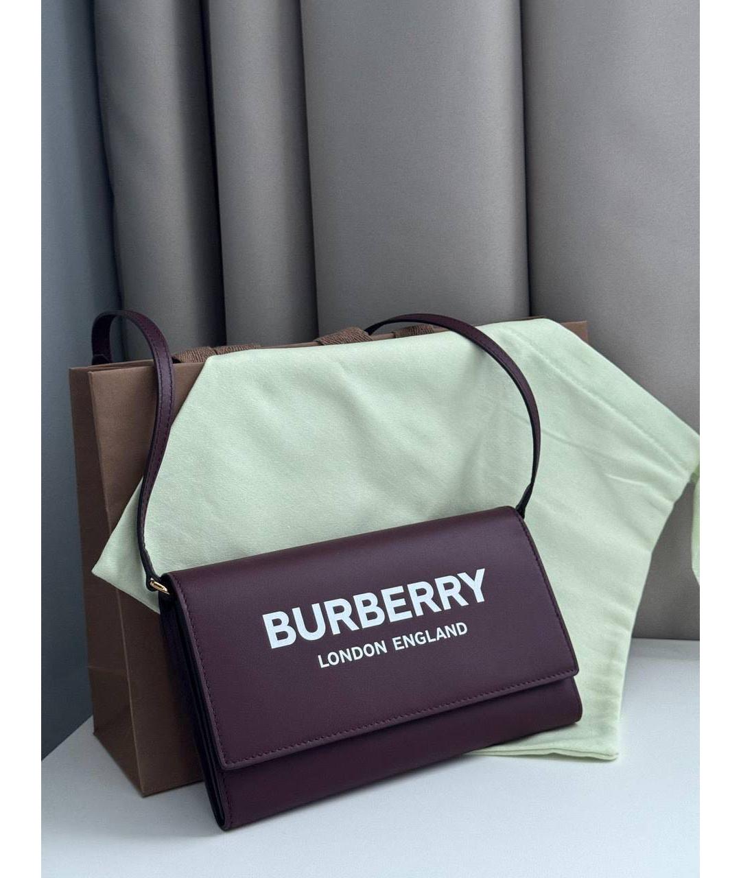 BURBERRY Кожаная сумка через плечо, фото 2