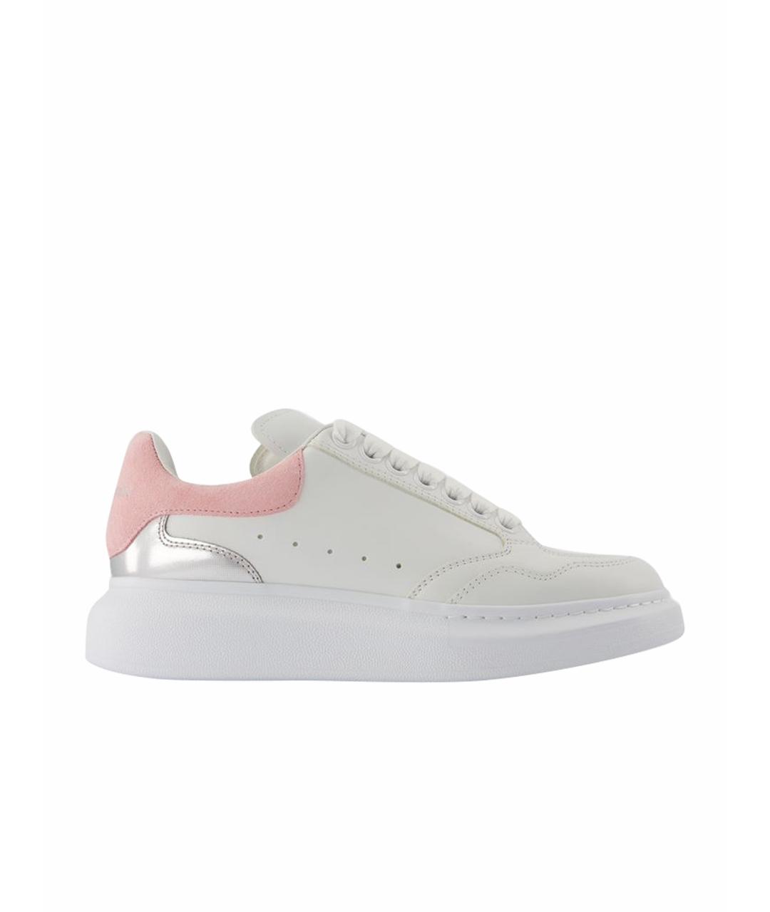 ALEXANDER MCQUEEN Белые кожаные кроссовки, фото 1