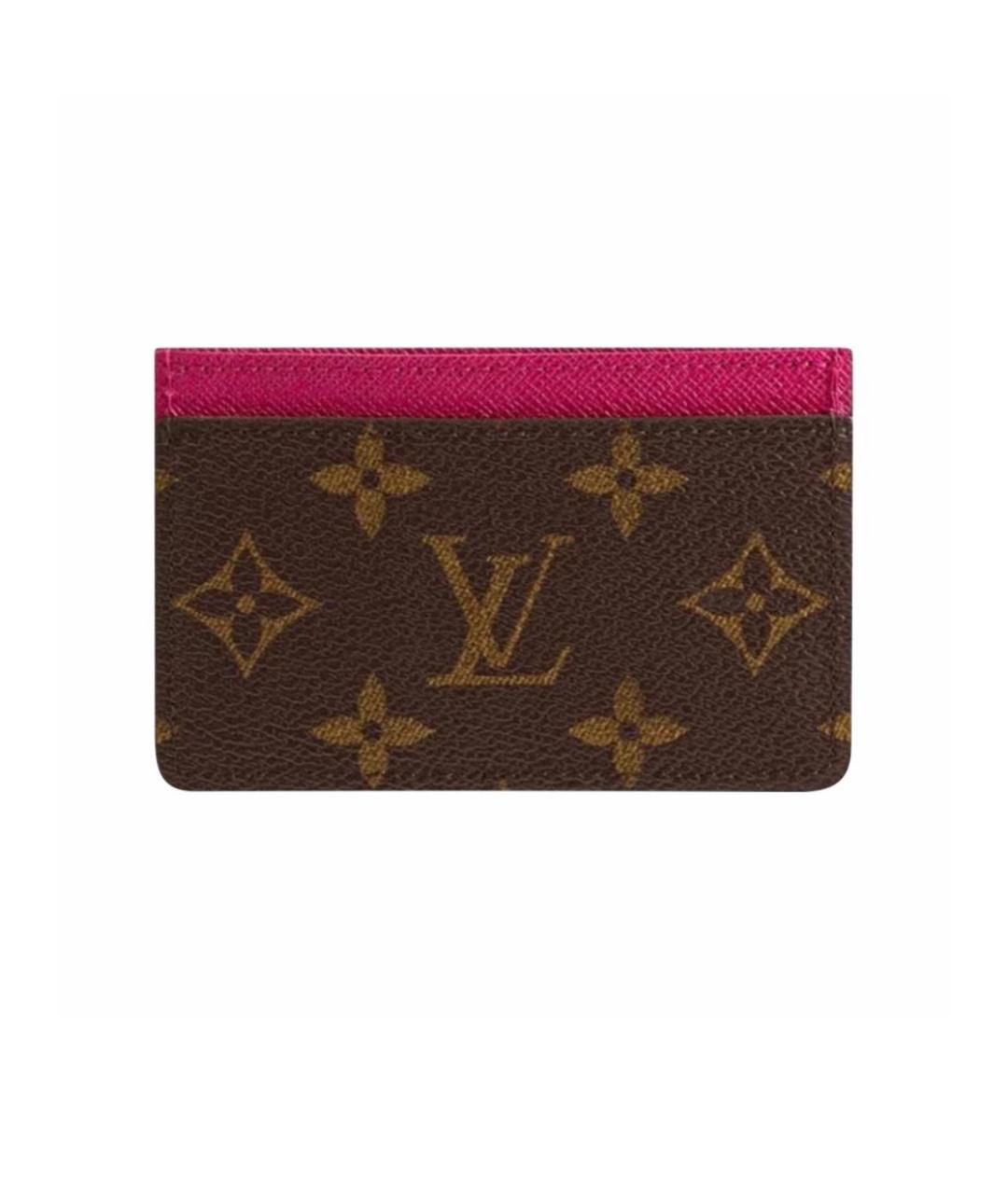 LOUIS VUITTON Коричневый кардхолдер, фото 1