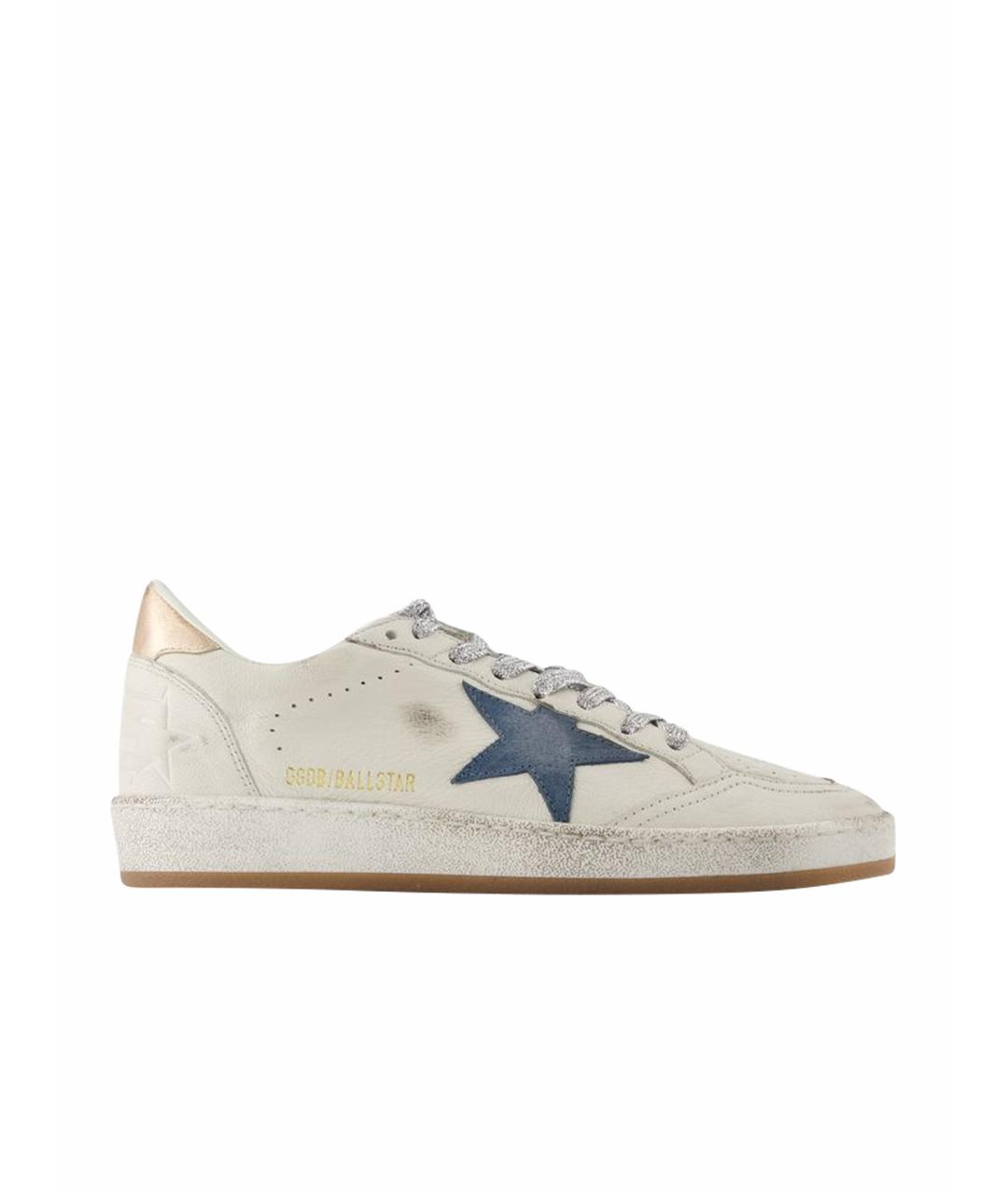 GOLDEN GOOSE DELUXE BRAND Белые кожаные кеды, фото 1