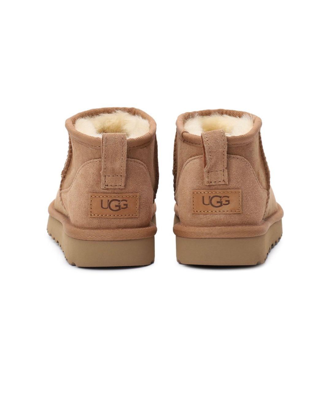 UGG AUSTRALIA Коричневые замшевые полусапоги, фото 4