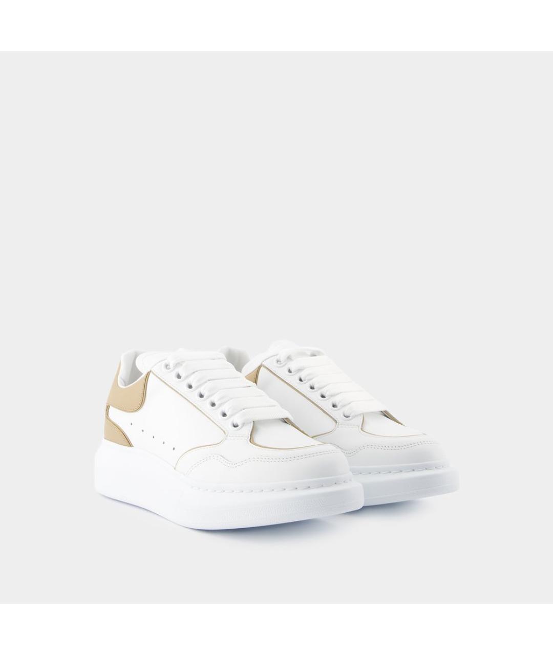 ALEXANDER MCQUEEN Белые кожаные кроссовки, фото 2