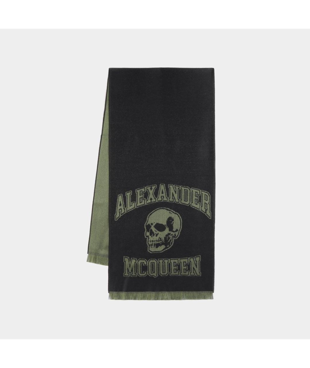 ALEXANDER MCQUEEN Черный шарф, фото 3