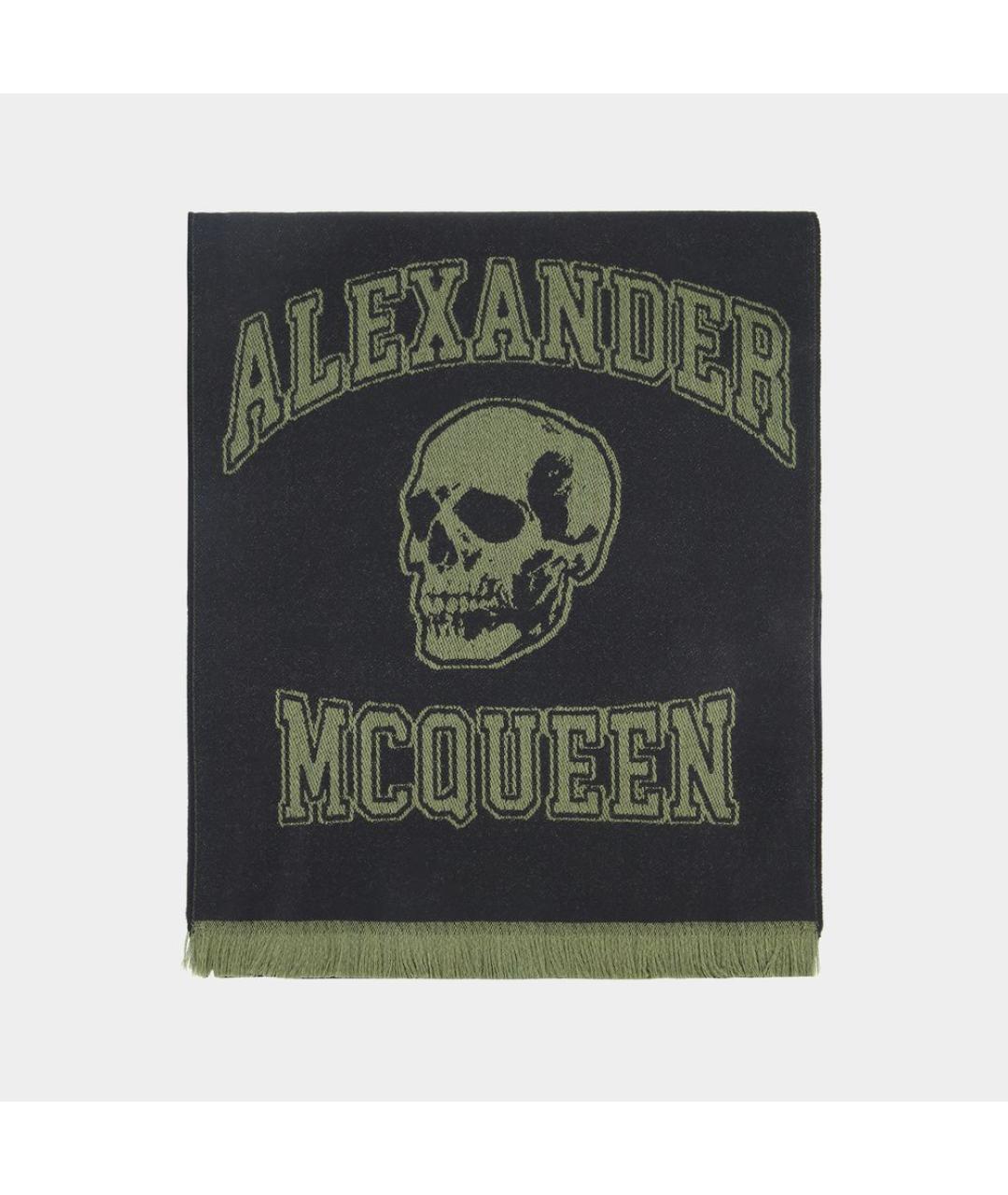 ALEXANDER MCQUEEN Черный шарф, фото 2