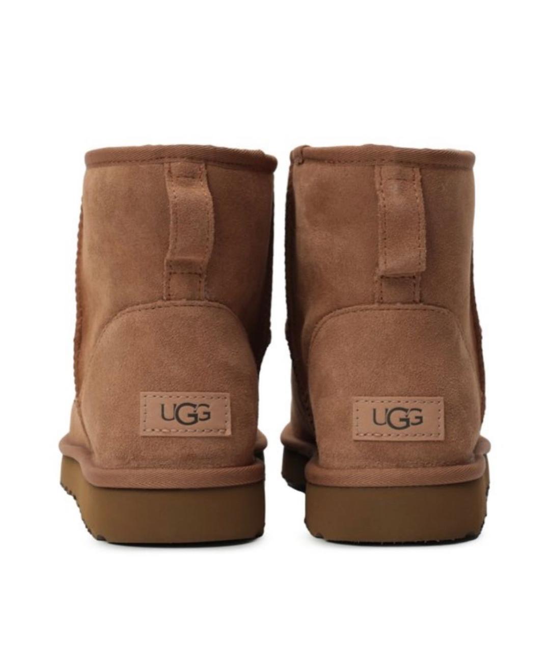 UGG AUSTRALIA Коричневые замшевые полусапоги, фото 4