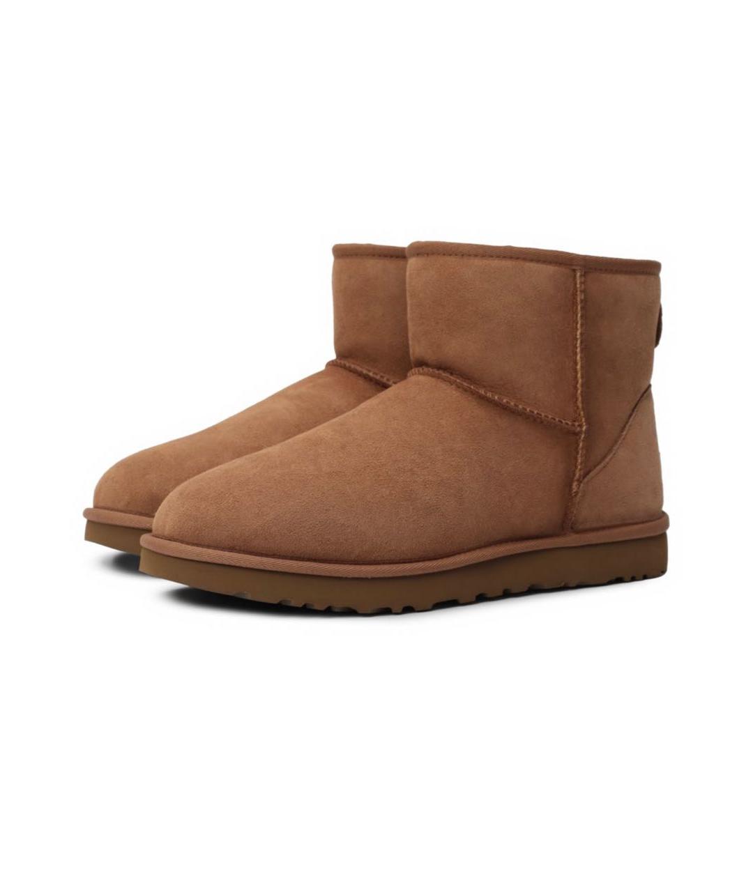 UGG AUSTRALIA Коричневые замшевые полусапоги, фото 2