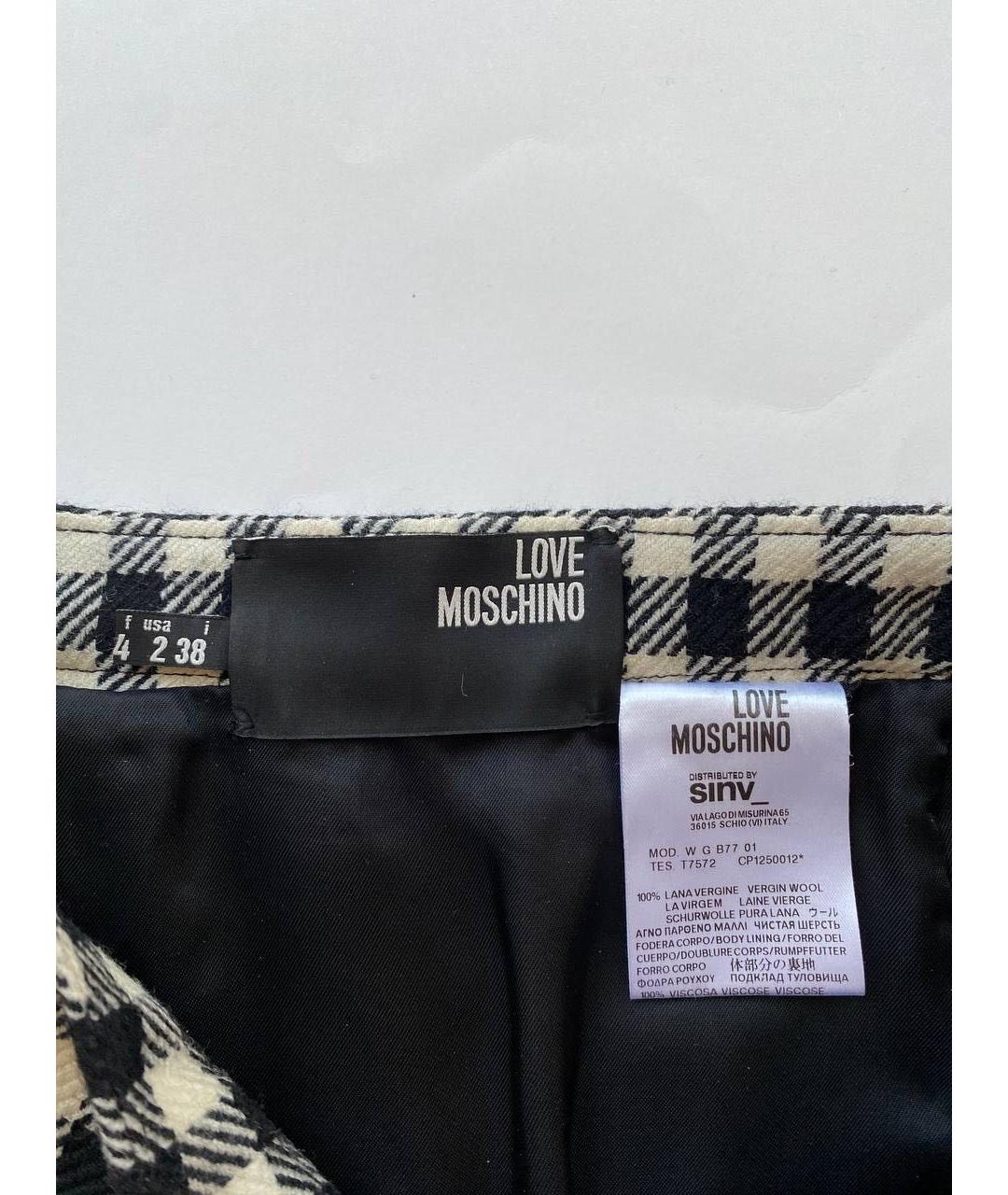 LOVE MOSCHINO Шерстяная юбка мини, фото 8