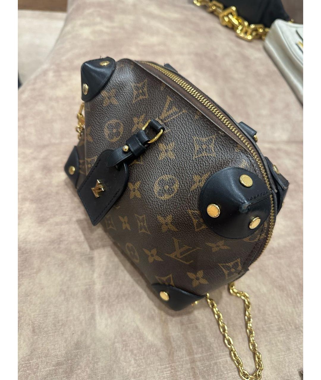 LOUIS VUITTON Коричневая сумка с короткими ручками, фото 2