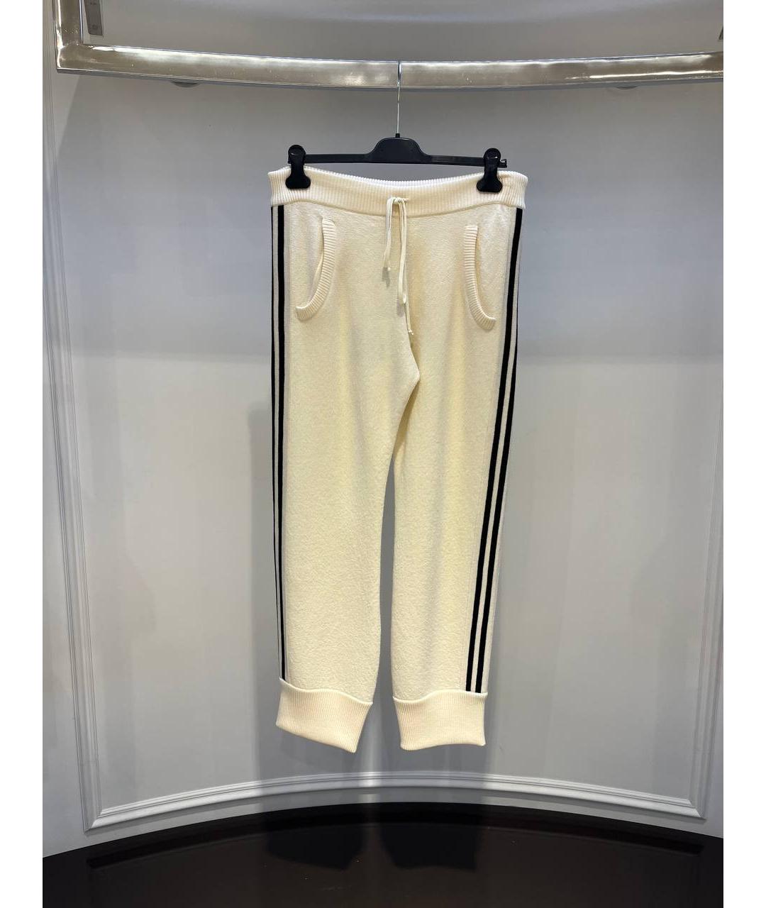 MAISON MARGIELA Бежевые прямые брюки, фото 3