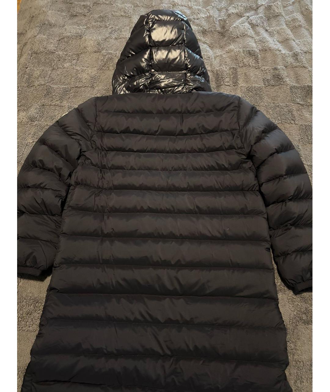 MONCLER Черный пуховик, фото 2