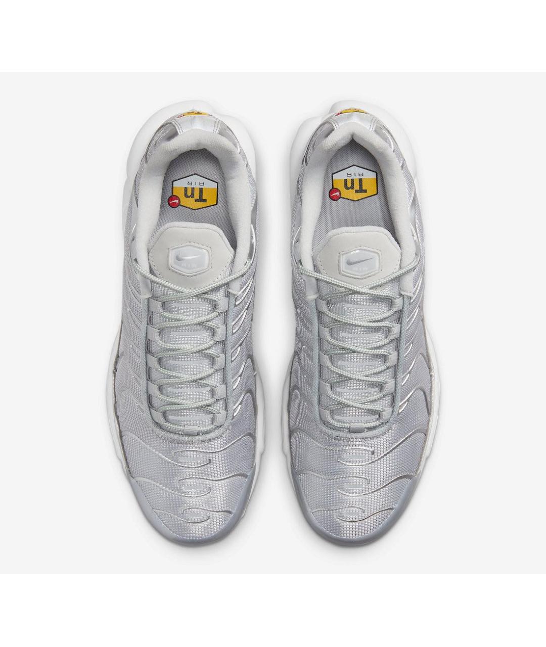 NIKE Серебряные текстильные низкие кроссовки / кеды, фото 3
