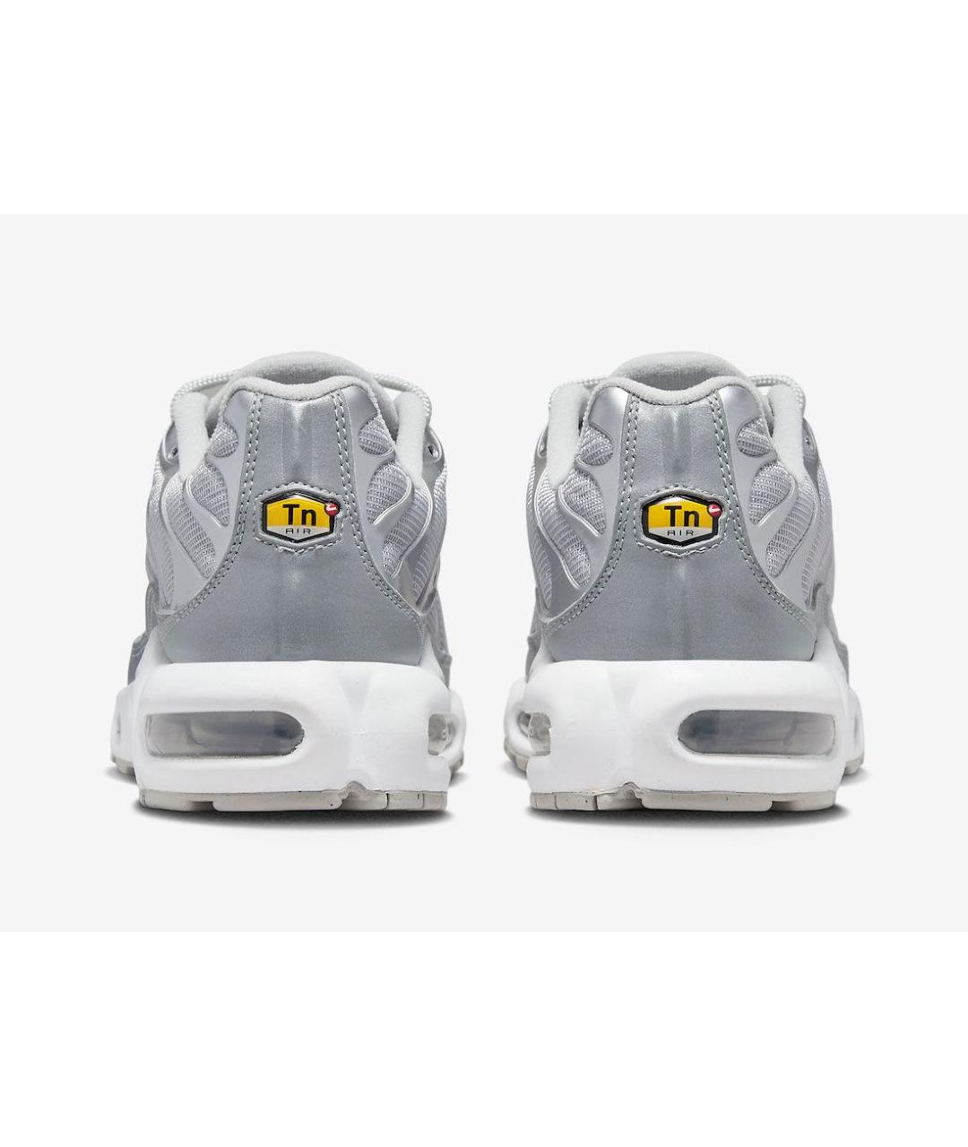 NIKE Серебряные текстильные низкие кроссовки / кеды, фото 4