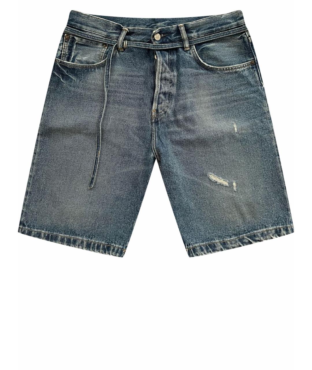 ACNE STUDIOS Синие деним шорты, фото 1