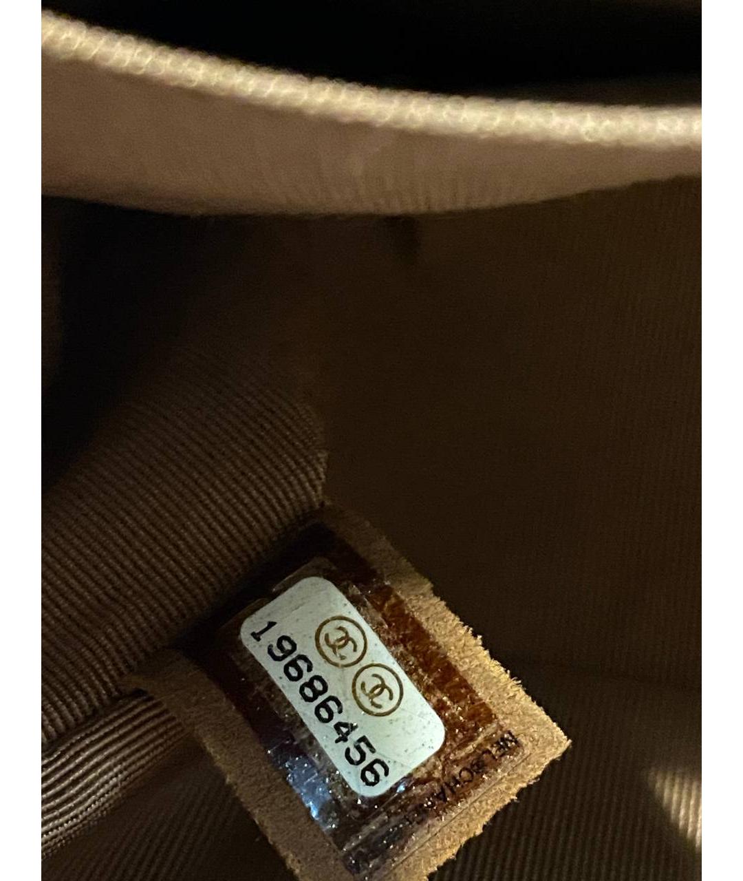 CHANEL Коричневая кожаная сумка через плечо, фото 5