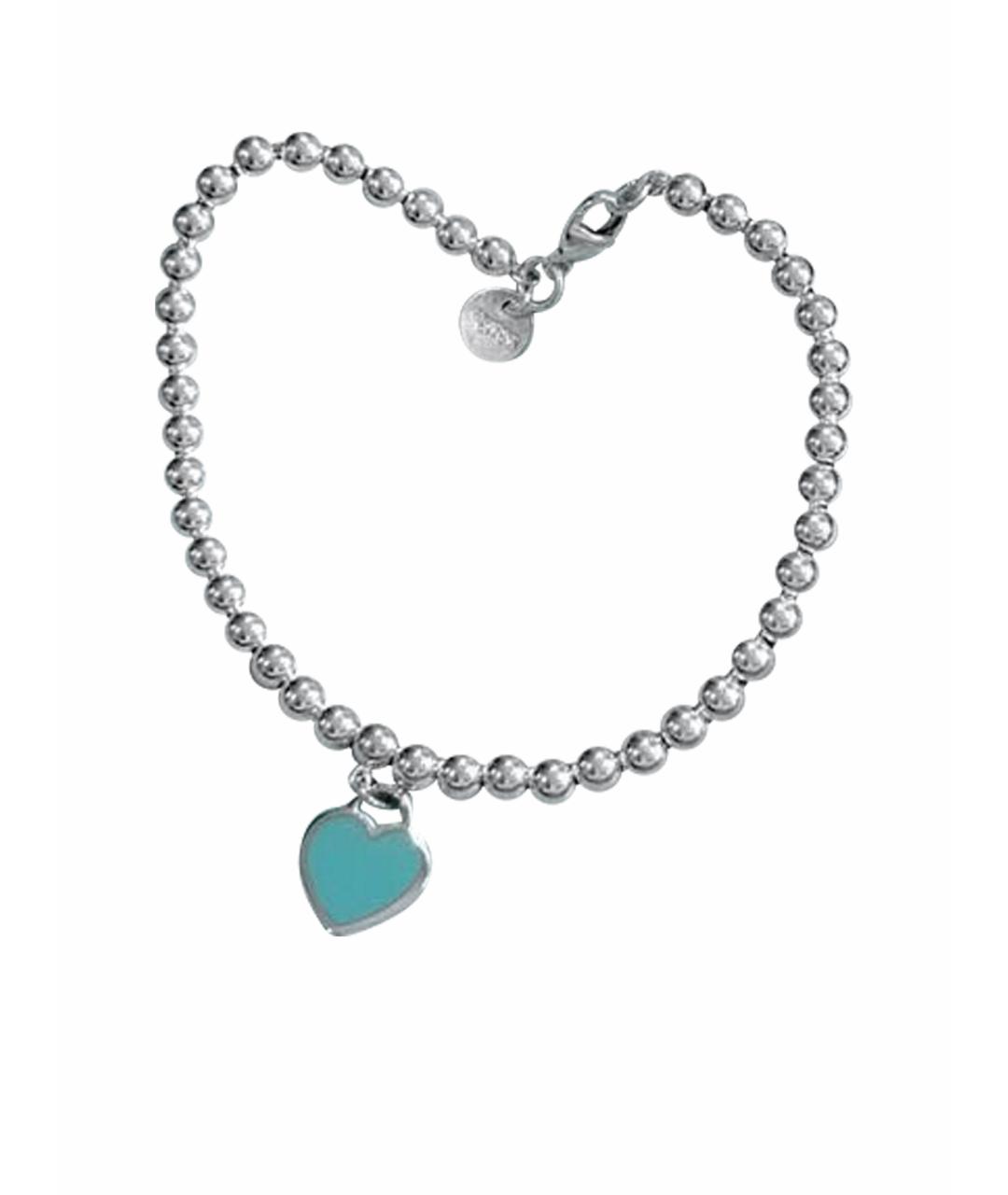 TIFFANY&CO Бирюзовый с серебряным покрытием браслет, фото 1