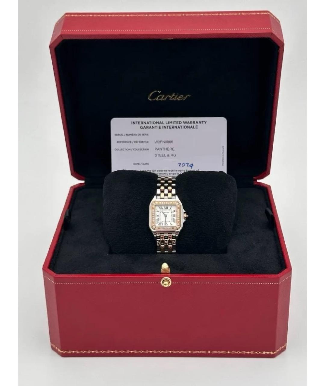 CARTIER Серебряные часы из розового золота, фото 4