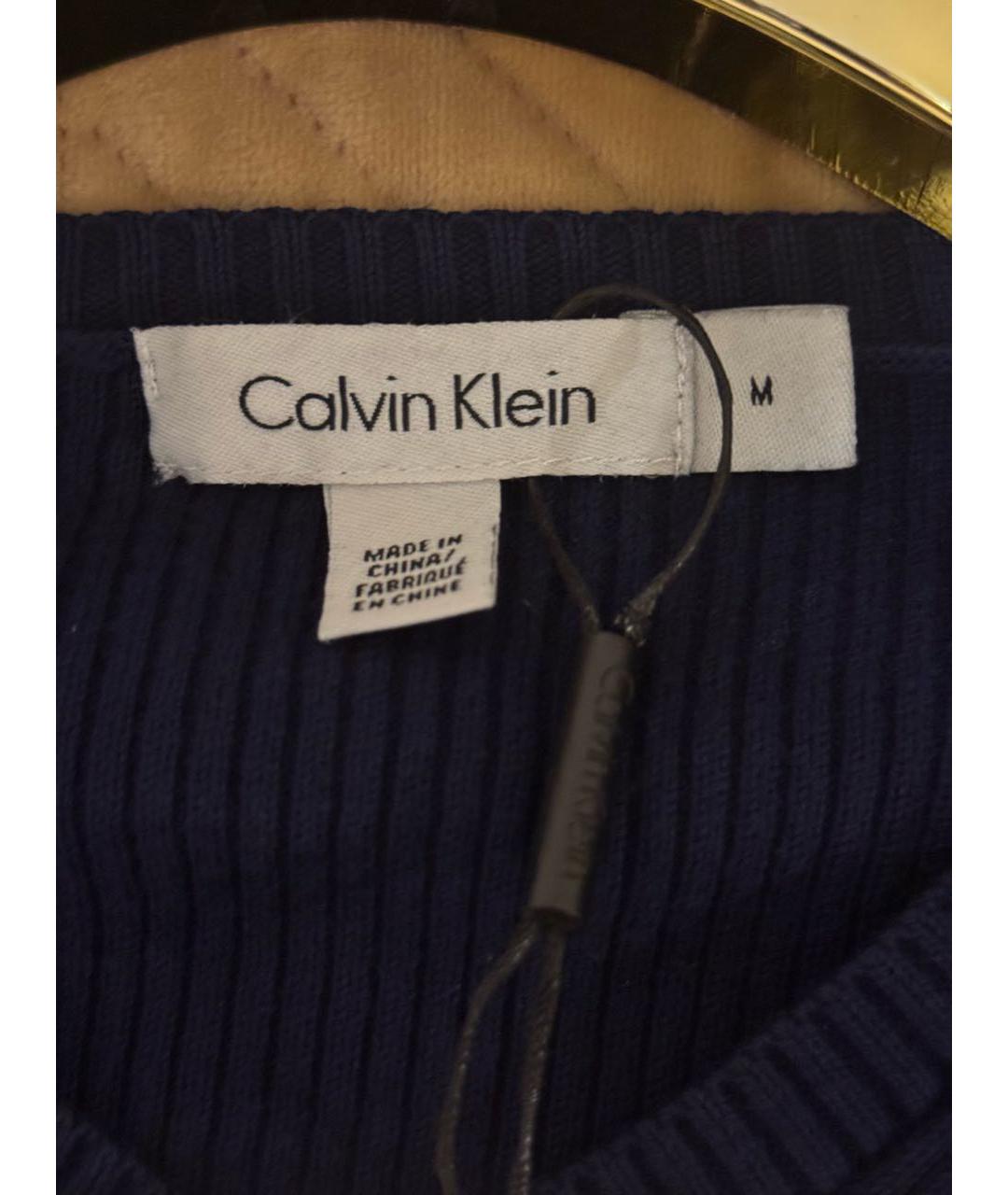 CALVIN KLEIN Синий хлопковый джемпер / свитер, фото 3