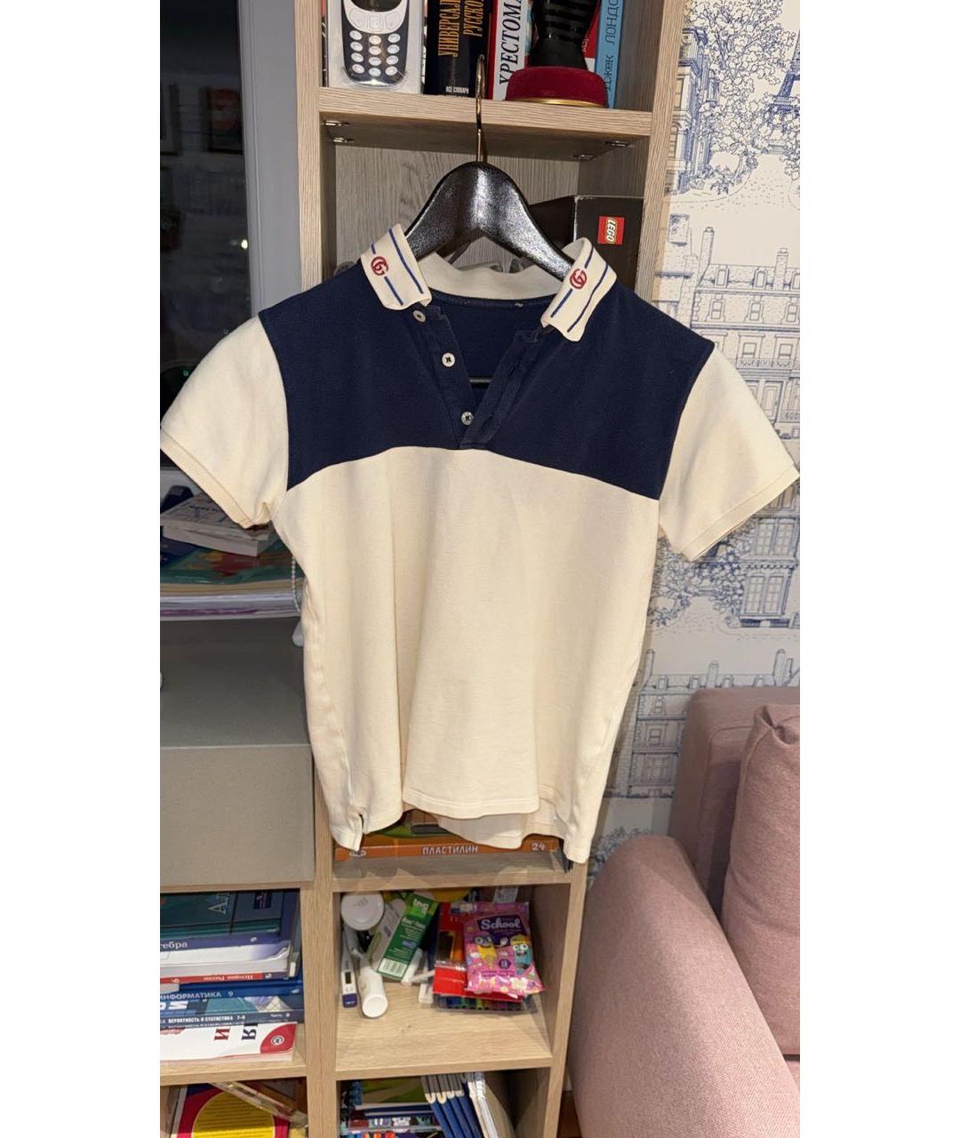 GUCCI Белая хлопковая детская футболка, фото 6