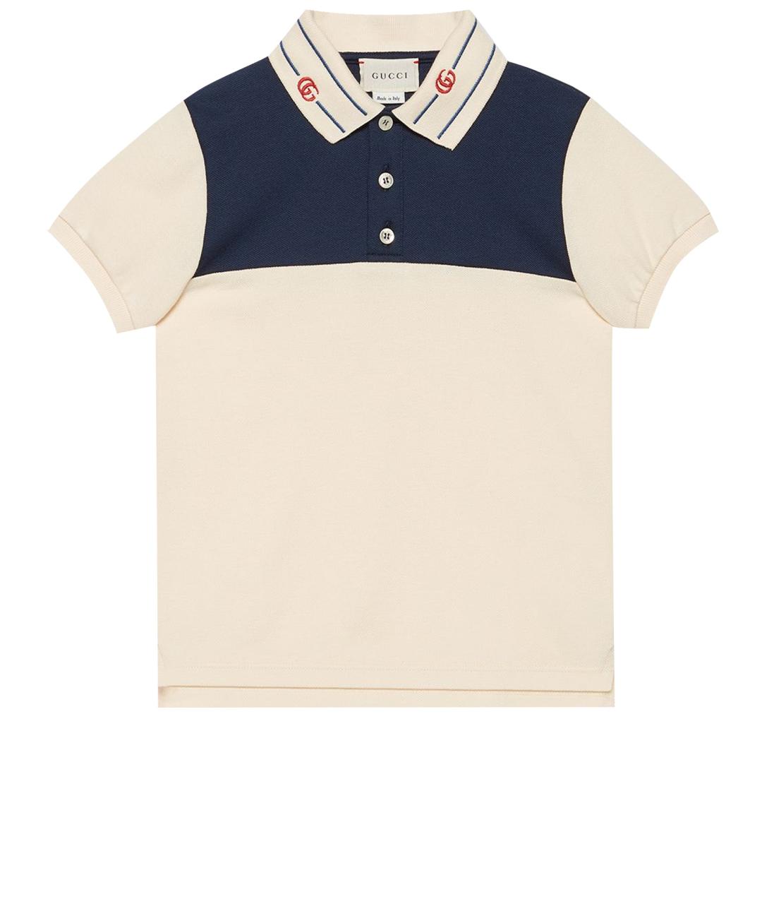 GUCCI Белая хлопковая детская футболка, фото 1