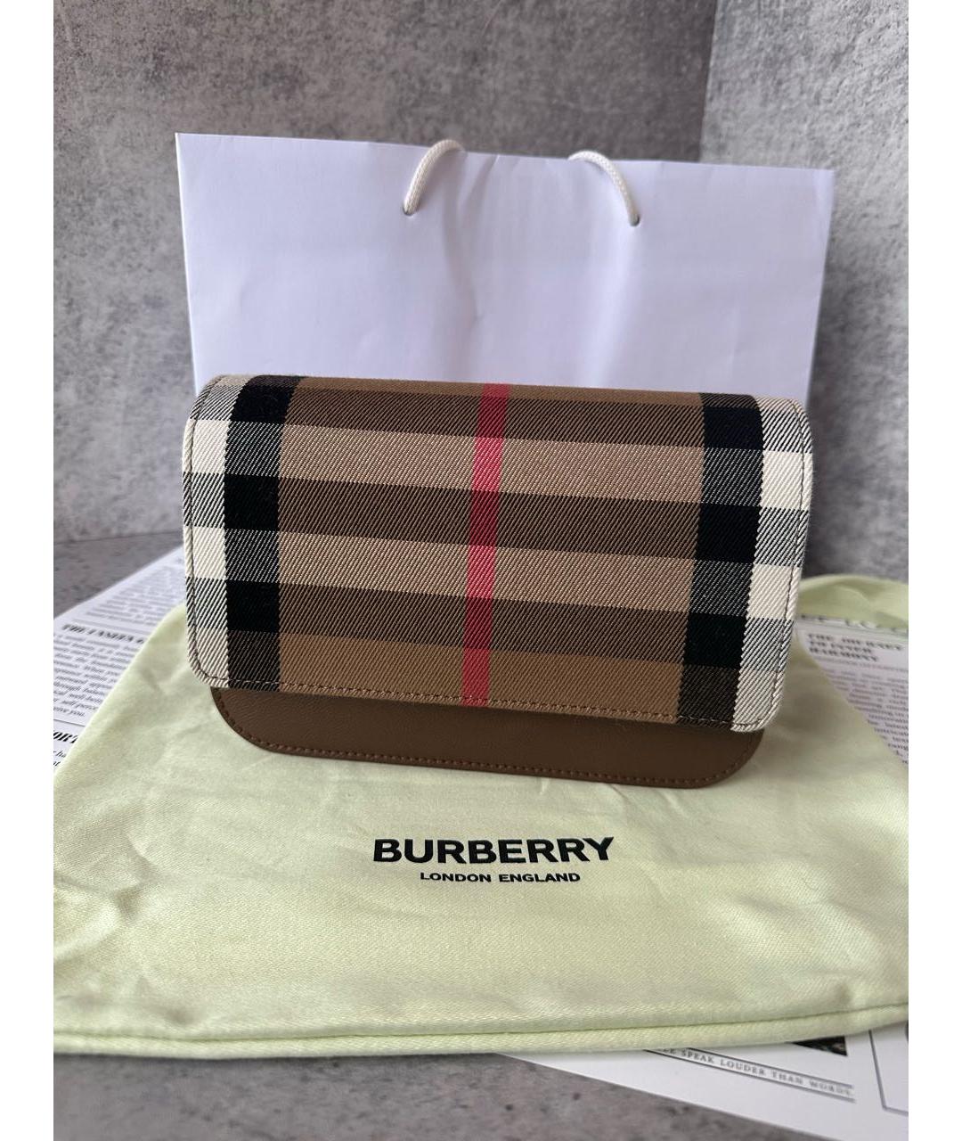 BURBERRY Коричневая сумка через плечо, фото 5