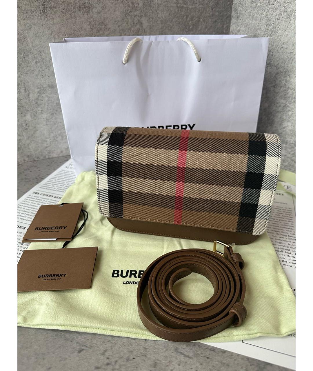 BURBERRY Коричневая сумка через плечо, фото 4