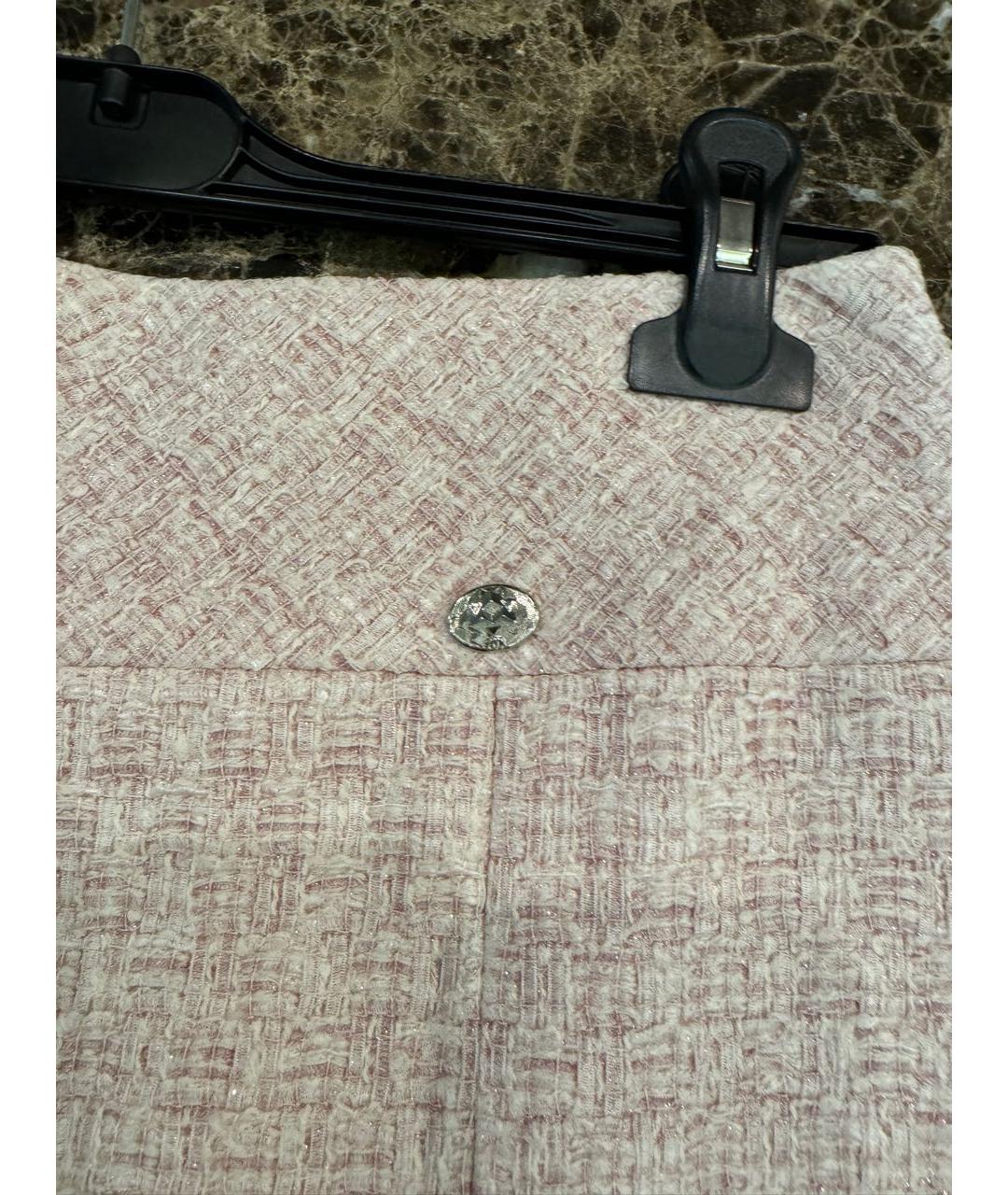 CHANEL Розовый твидовый костюм с юбками, фото 4