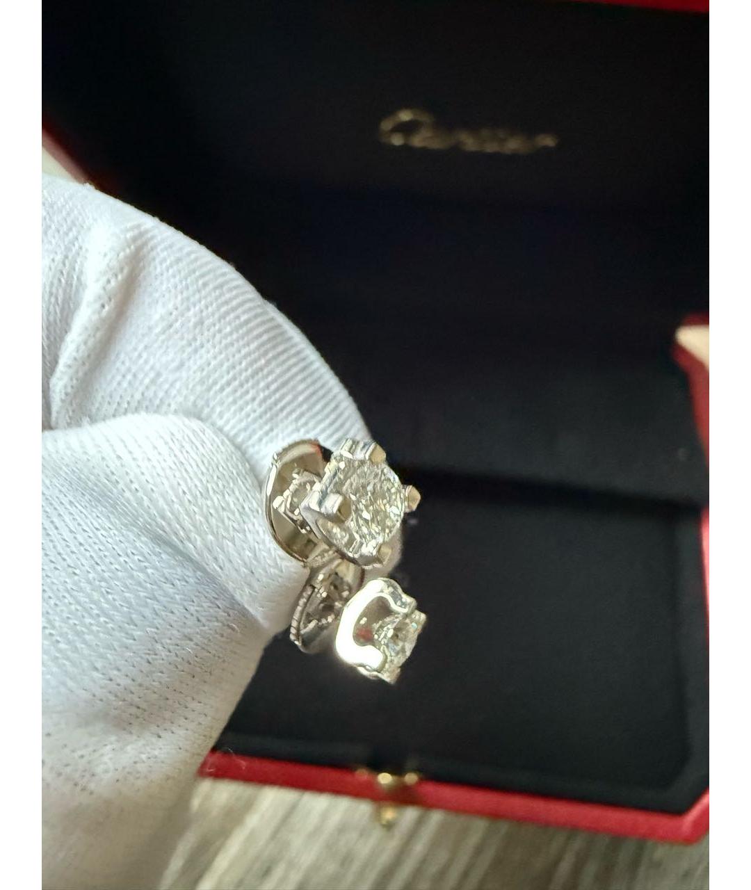 CARTIER Серебряные серьги из белого золота, фото 4