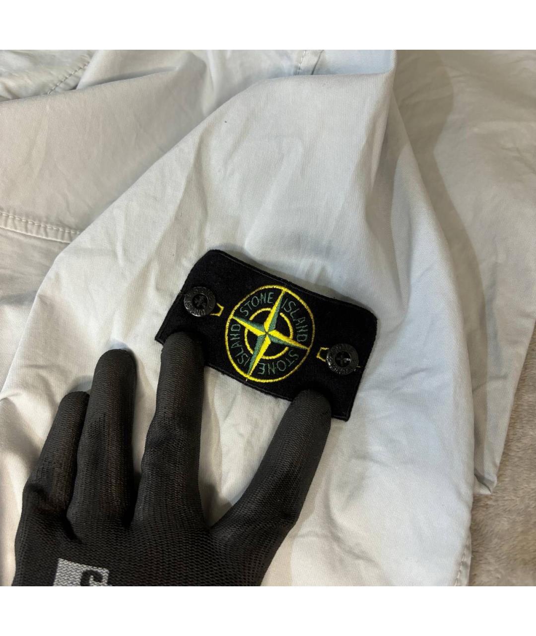 STONE ISLAND Голубая полиамидовая куртка, фото 4