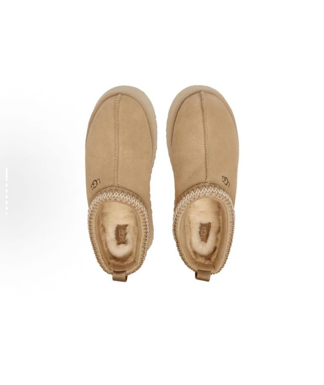 UGG AUSTRALIA Бежевые замшевые ботинки, фото 3