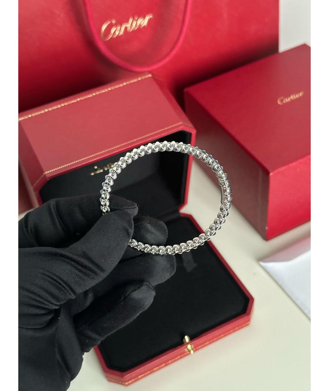 CARTIER Серебрянный браслет из белого золота, фото 3