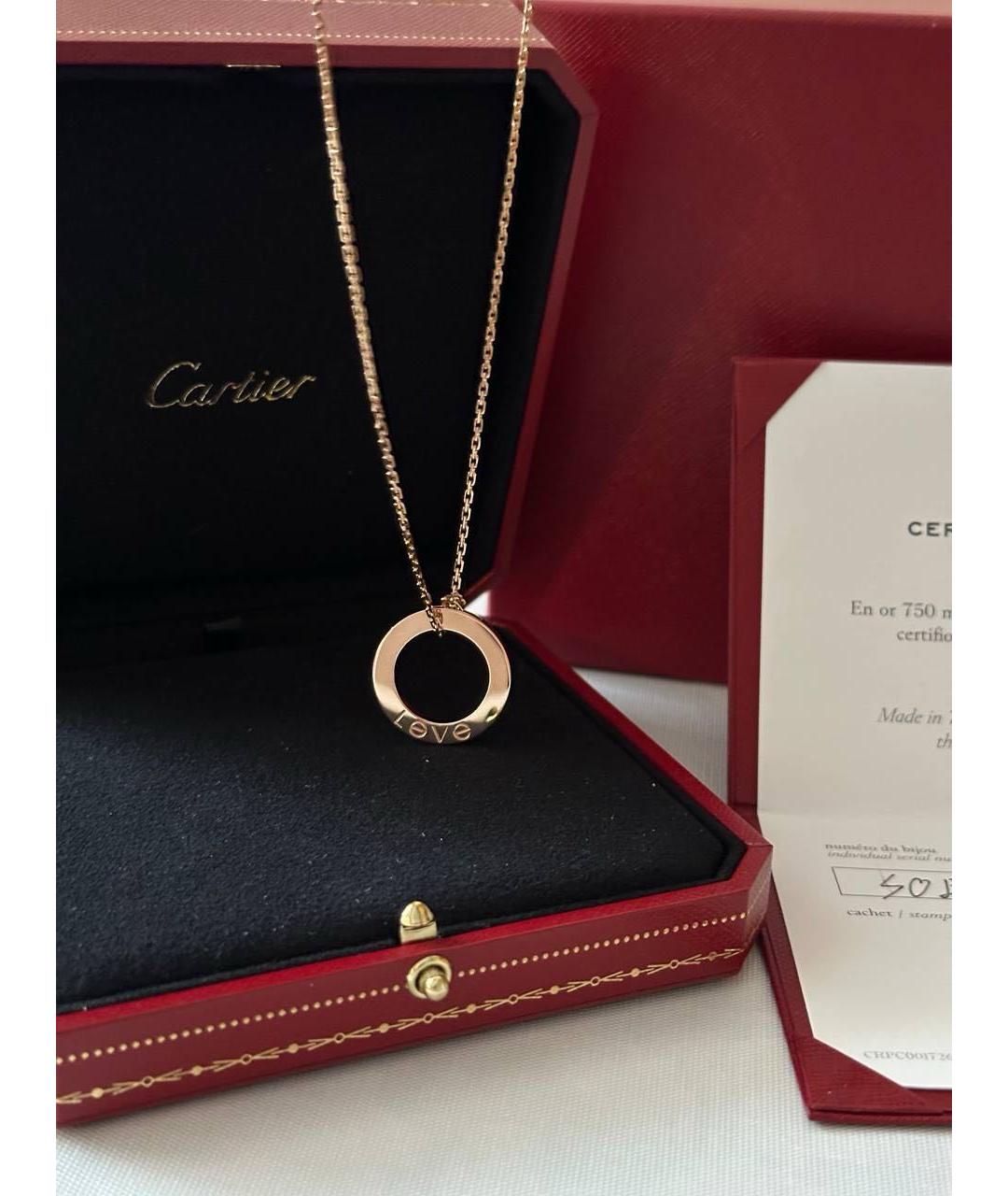 CARTIER Розовый кулон из розового золота, фото 5