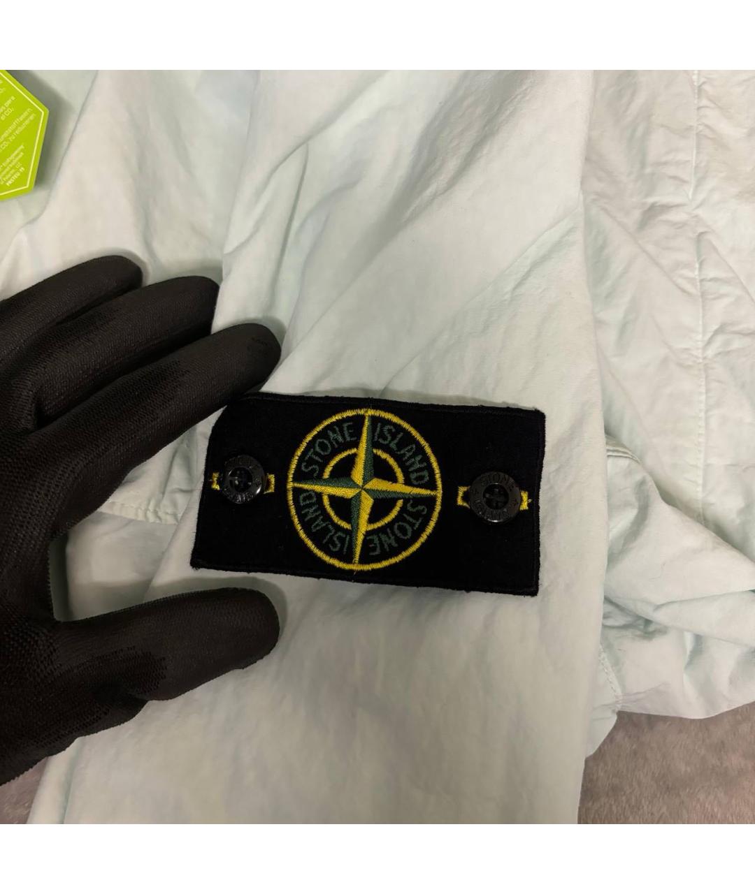 STONE ISLAND Голубая полиамидовая куртка, фото 5