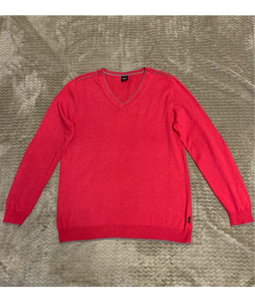 HUGO BOSS Розовый шерстяной джемпер / свитер, фото 6