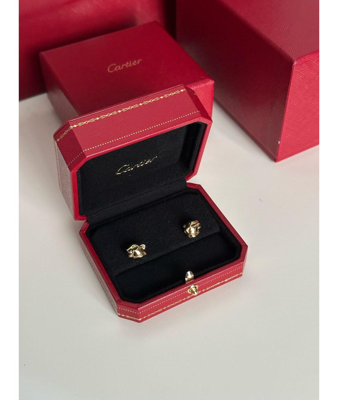 CARTIER Золотые серьги из желтого золота, фото 3