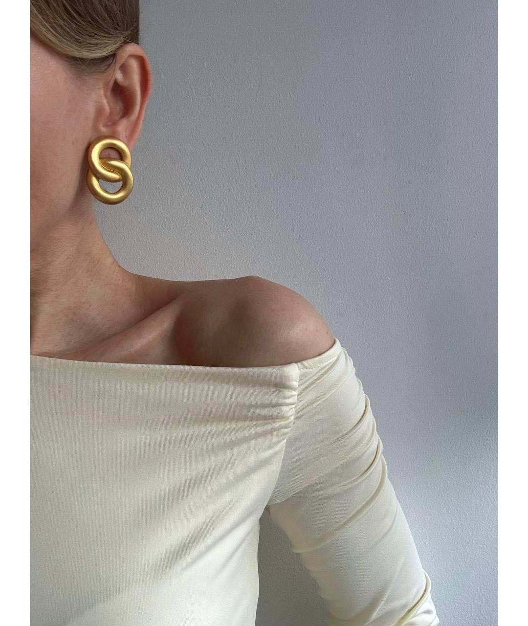 GIVENCHY Золотые металлические клипсы, фото 4