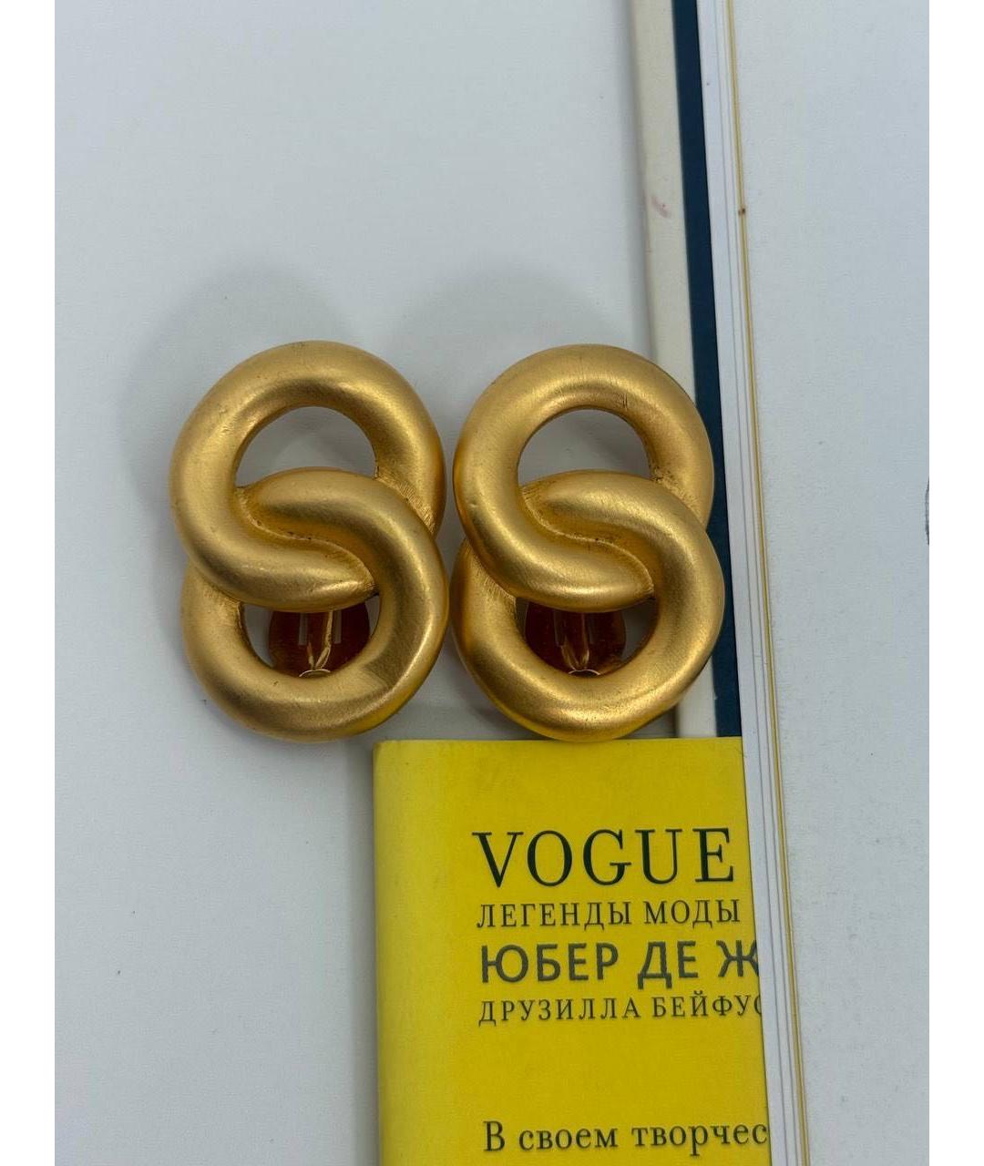 GIVENCHY Золотые металлические клипсы, фото 3