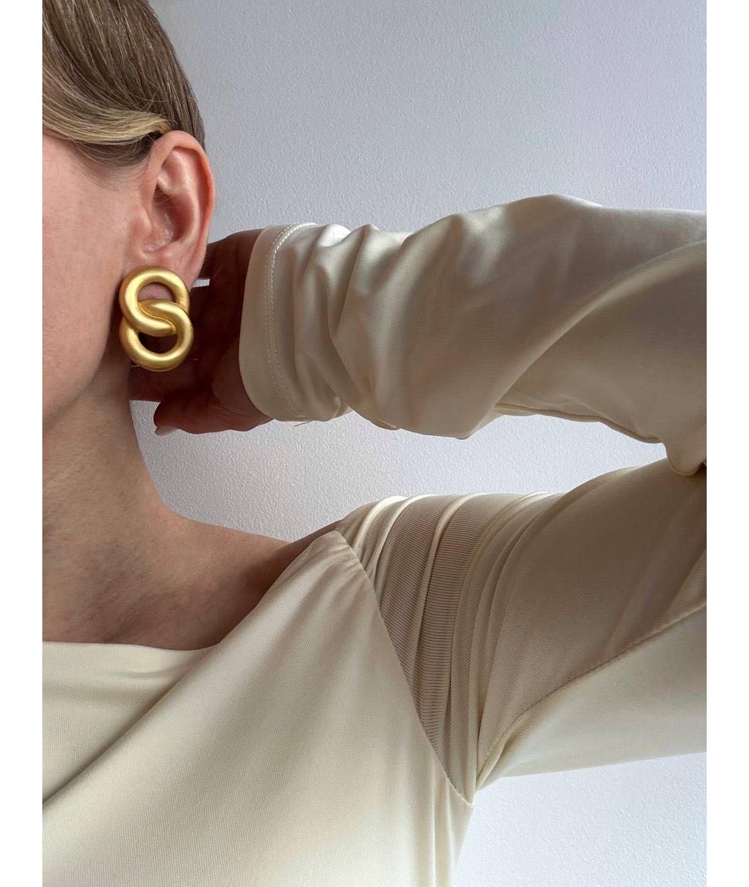 GIVENCHY Золотые металлические клипсы, фото 2