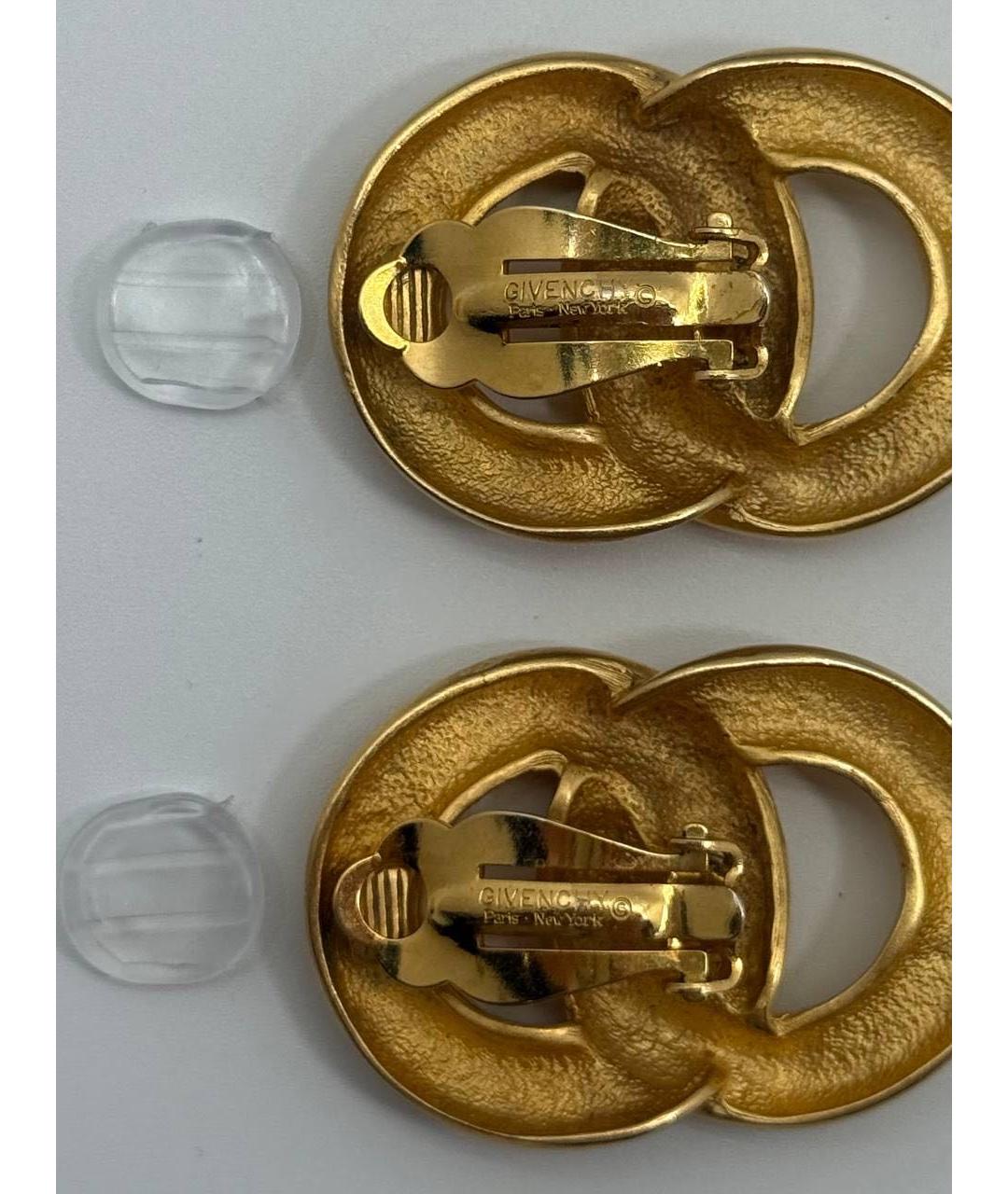 GIVENCHY Золотые металлические клипсы, фото 5