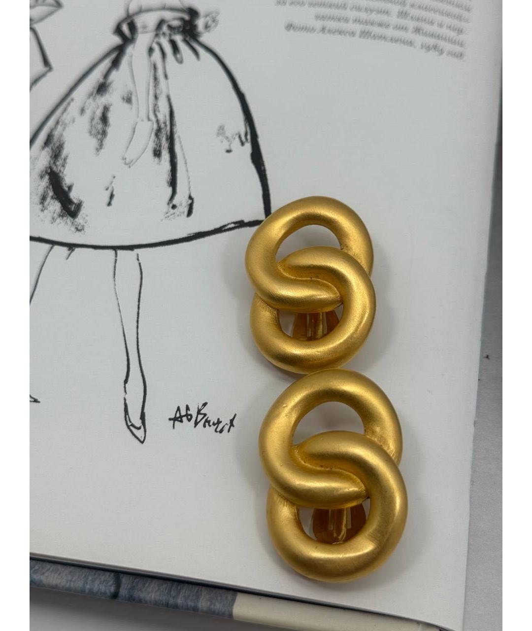 GIVENCHY Золотые металлические клипсы, фото 6