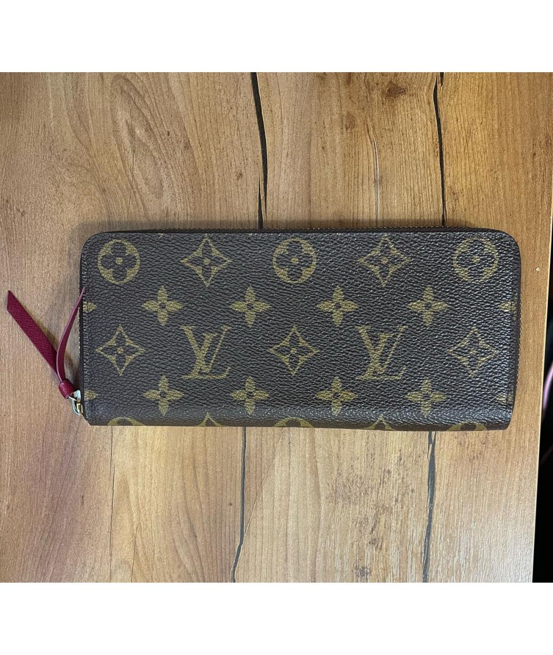 LOUIS VUITTON Коричневый кошелек, фото 3