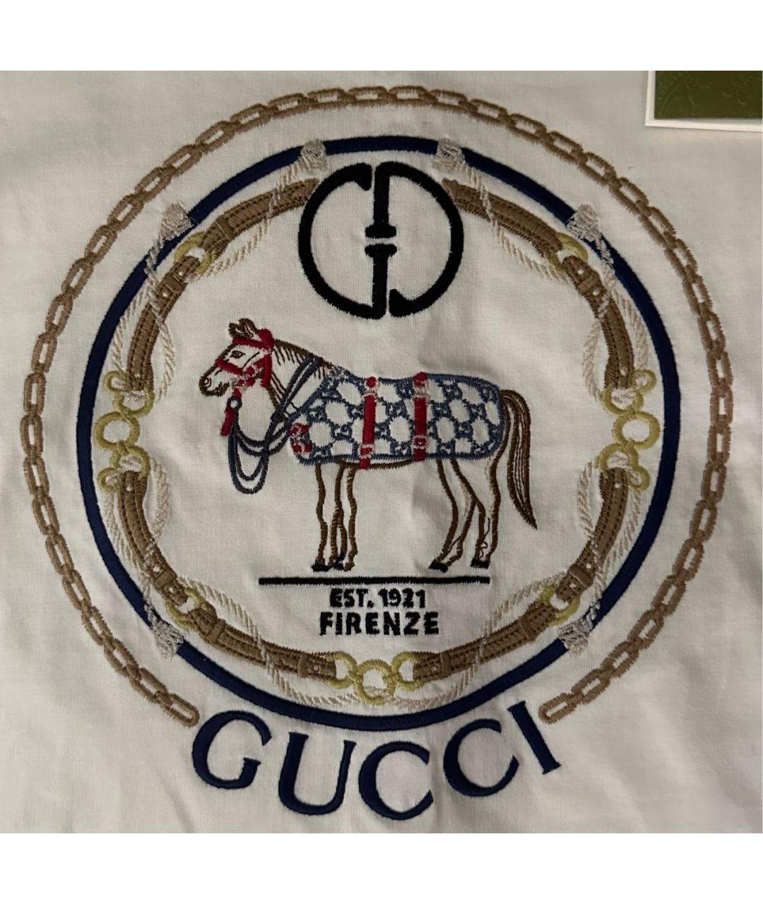 GUCCI Хлопковая футболка, фото 5