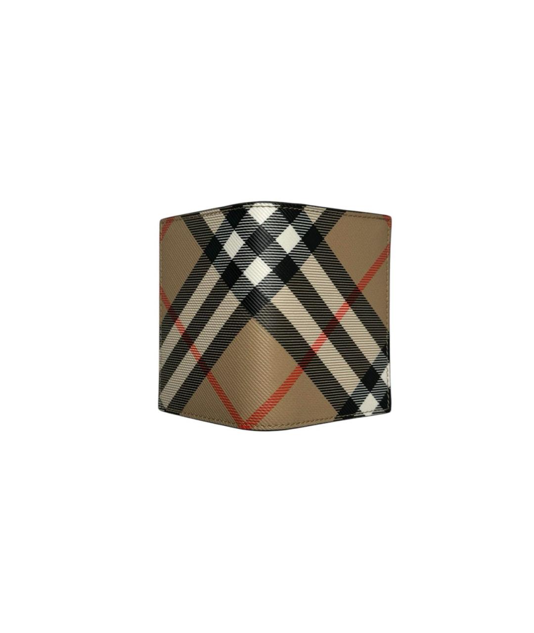 BURBERRY Коричневый кожаный кардхолдер, фото 4
