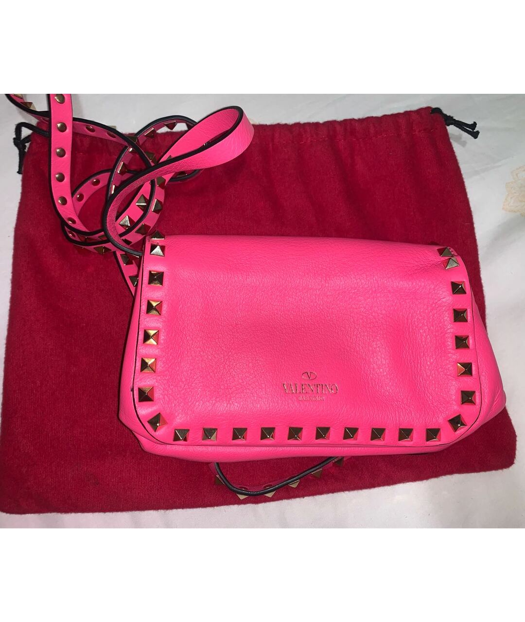VALENTINO Розовая кожаная сумка тоут, фото 3