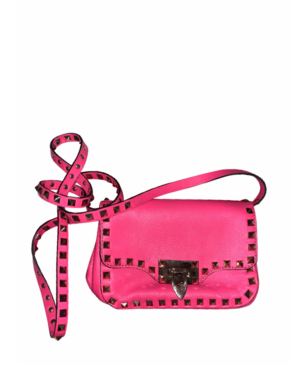 VALENTINO Розовая кожаная сумка тоут, фото 1
