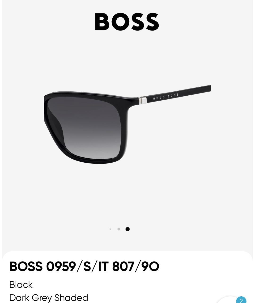 HUGO BOSS Черные пластиковые солнцезащитные очки, фото 5