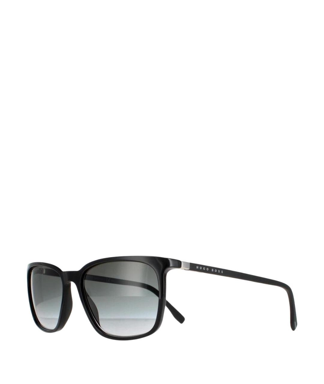 HUGO BOSS Черные пластиковые солнцезащитные очки, фото 1