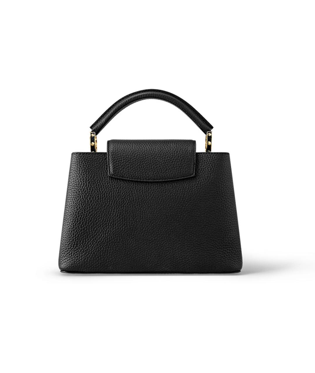 LOUIS VUITTON Черная кожаная сумка через плечо, фото 3