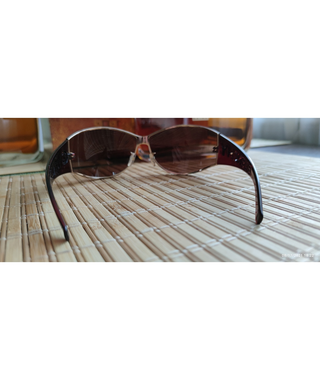 GIVENCHY Коричневые пластиковые солнцезащитные очки, фото 5