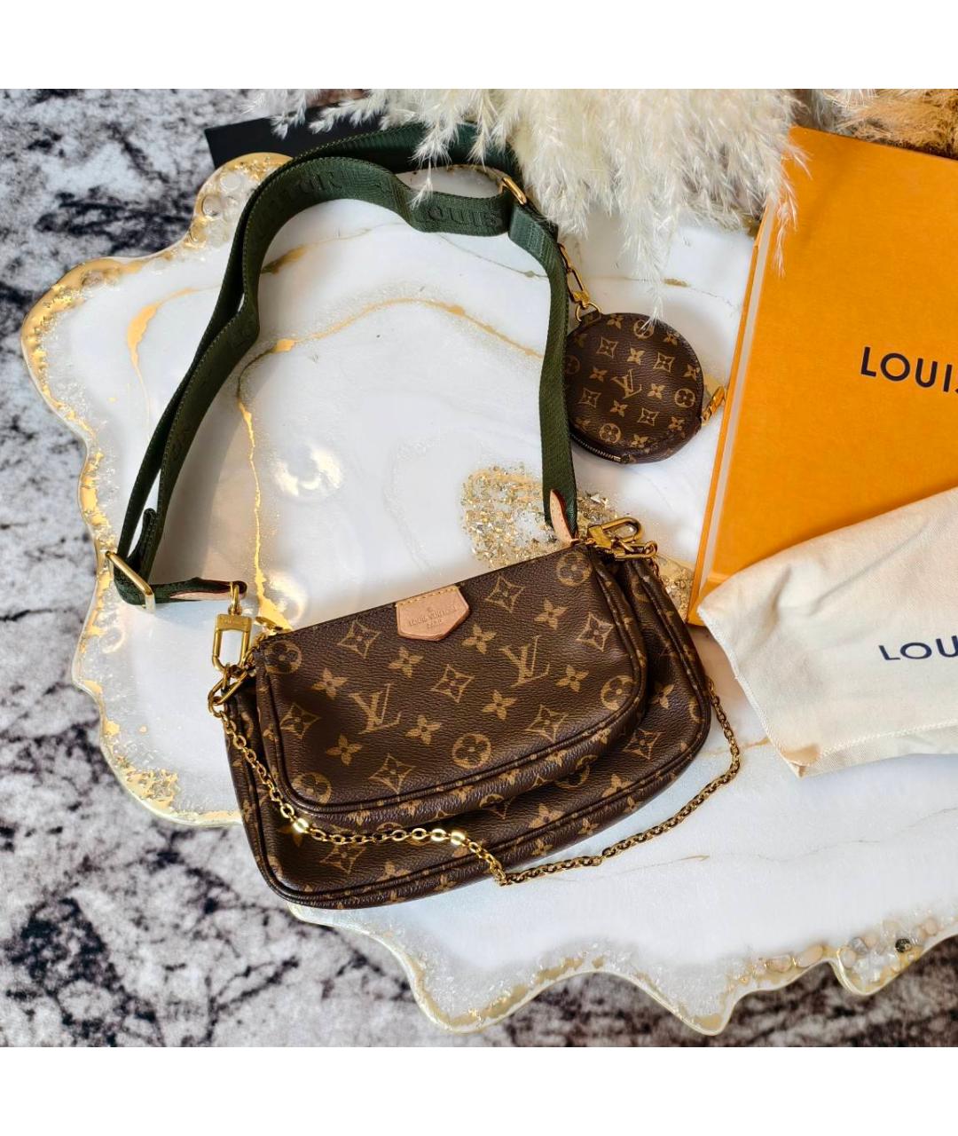 LOUIS VUITTON Коричневая сумка через плечо, фото 2